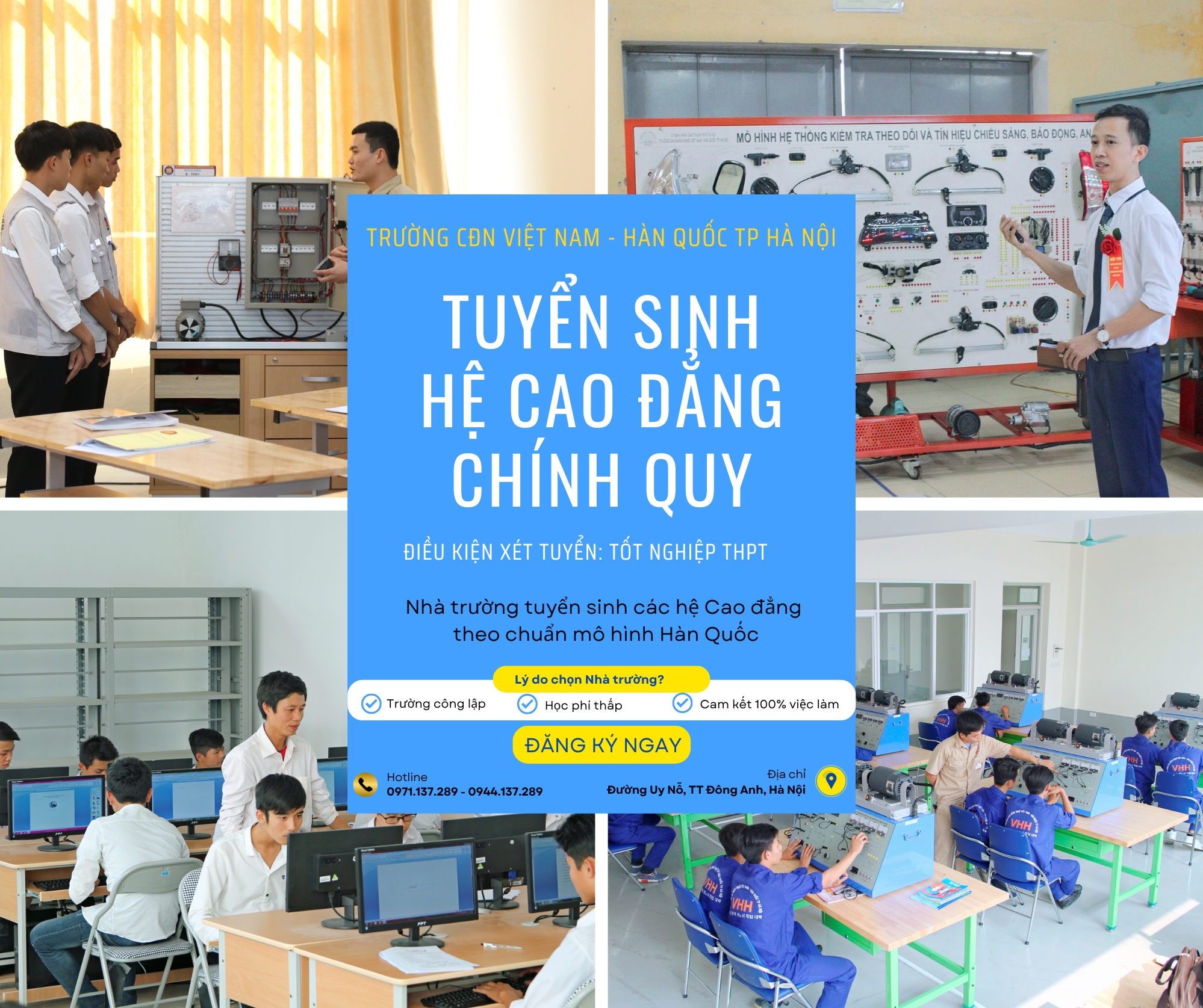 TUYỂN SINH HỆ CAO ĐẲNG CHÍNH QUY